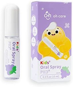 oh care Children Mouth Spray P113+ Contained, Alcohol Fluoride Free Plaque Reducing Cavity Preventing and Safe to Swallow Kids’ Mouth Health Product, Various Tasty Flavors, 0.5 fl oz (Grape)