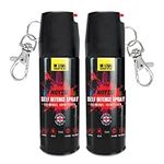 Self Defence Spray NOYZIE UK Legal Pepper Spray Alternative for Men & Women with UV Marking & Keychain - Criminal Identifier Spray for Personal Protection TWIN PACK 15ml