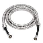 Shower Hose 1.5 Meters 5 ft/60 inch Braided Inner Tube High Pressure Chromed Stainless Steel Replacement for Handheld Shower Heads and Bidet Sprayer Hose