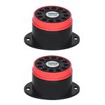 iota RBS116 ABS DC 12V Siren Sound for Home Security, Automation, Lift and Escalator Sounds Alarm System, 110 dB (Medium, Red) - Pack of 2