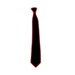 LED Necktie Adjustable Light Up Tie, Novelty Necktie Party Glowing LED Tie (Red)