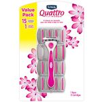 Schick quattro for women razor + 12 cartridges, 1 Pound