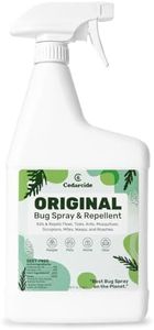 Cedarcide Original Bug Spray | Repel & Kill Fleas, Ticks, Mosquitoes, Mites, Ants & Chiggers | Natural Cedar Oil | Eco-Friendly | Quart