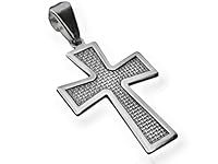 Net Cross Pendant Sterling Silver 9