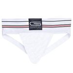 GOLBERG G Mens Jockstrap Underwear - White - Size X-Large (42-50 Inch) - Athletic Supporter