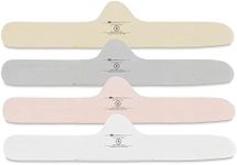 More of Me to Love Organic Bra Liner 4-Pack, Cotton, Medium (Pearl White, Blush Pink, Stone Gray, Fawn Beige)