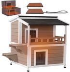 Aivituvin Heated Outdoor Cat House 