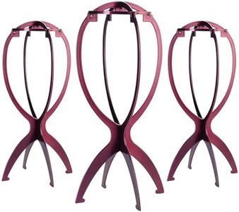 Dreamlover Wig Stand, Plum, 3 Packs