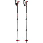 LEKI Haute Route 3 Ski Poles, Dark Anthracite-Dark Red-Black, 110-150 cm