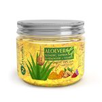 Naturalis Essence of Nature Aloe Vera Gel for Acne, Scars, Glowing & Radiant Skin Treatment (Haldi Chandan Kesar) 300 ml