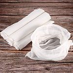 6 Packs Soft Cotton Muslin Cloth or Bags, Suit for Straining Fruit, Butter, Wine, Milk Filter in Home (50 x 30 cm, Muslin Bag)