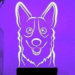 Tissen 3D Husky Dog Night Light 7 Colors Mood Light Touch Switch USB Table Desk LED Light Present Kids Home Party Birthday Gift