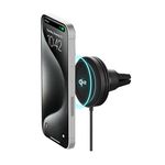 iOttie Velox Qi2 Mini Wireless Charging Car Mount - MagSafe Compatible Air Vent Phone Mount with 15W Charging for Qi2-enabled Smartphones Including iPhone 12, 13, 14, 15 and 16. Car Charger Included.