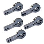 FainWan 5PCS 25T Aluminum Servo Horns M3 Threads Metal Steering Arm for RC Car Truck Buggy Airplane,Gray