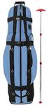 Club Glove The Last Bag Medium Collegiate Golf Travel Bag - Golf Travel Bag with Wheels incl. Stiff Arm Club Protector (CAROLINA BLUE)