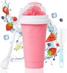 susimond 7.1OZ Premium Slushy Maker Cup, Durable Slushie Maker Cup for Christmas with Cup Brush Straw and Spoon, Portable Quick Frozen Smoothies Squeeze CoolingCup for Milk Drinks and Juices