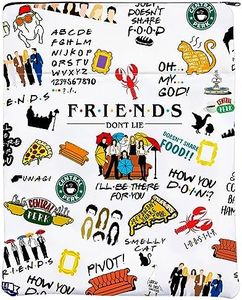 TV Sitcom Show Gift Friends Book Sleeve for Fans Friends Themed Book Covers BFF Friendship Gift (Friend)