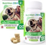 NutritionZoo Joint Care Supplements for Senior Dogs - Pack of 120 Tablets of Chondroitin and Glucosamine for Dogs with Stiff Joints