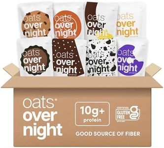 Oats Overnight Dessert Variety Pack - High Protein, High Fiber Breakfast Protein Shake - Gluten Free Oatmeal, Non GMO High Protein Oatmeal - Salted Toffee, Chocolate Satin Pie & More Flavors (24 Pack)