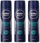 Nivea Fresh Ocean Spray Deodorant For Men, 150Ml (Pack Of 3)