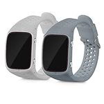 kwmobile Straps Compatible with Polar M400 / M430 Straps - 2x Replacement Silicone Watch Bands