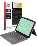ZAGG Pro Keys Connect iPad 11" (A16)/ 10.9" (10th Gen) Keyboard Case – USB‑C Direct Connect Keyboard with Trackpad, Detachable Backlit Keys, 6.6 ft Drop Protection, Kickstand & Dual USB‑C Ports, Black