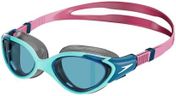 Speedo Damen Biofuse 2.0 Schwimmbrille | Design für Damen | Patentierter Verstellmechanismus | Anti-Beschlag | Wasserdicht | Bequemer Sitz Marine Blue/Peacock/Funny Pink One Size