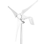 Wind Generator,400W DC Wind Turbine 3 Blades Horizontal Wind Generator Kit,Heat and Cold Resistant for Household (12V/24V)(12V)