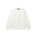 UNITED COLORS OF BENETTON Regular Fit Crew Neck Printed Boy's Sweatshirt (Size: 11-12 Years)-23A3044CAZ19I074 White