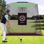 Golf Practice Hitting Nets for Backyard Driving Indoor Use Heavy Duty Practice Golf Driving Nets for Backyard Premium Portable Golf Impact Nets Cages with Frame and Net for Men