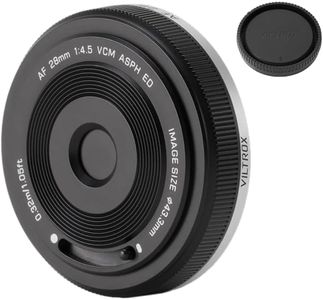 Viltrox 28mm F4.5 FE Full Frame Pancake Lens，Auto Focus 28mm f/4.5 Chips-Size Wide Angle Lens for Sony E Mount a7c a7cr a7cii a6100 a6400 a6600 a6700 a7iii a7iv a9 (Black)