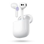 Wireless Earbuds – Premium Wireless Earbuds with Fast Charging Case – IPX7 Waterproof Bluetooth 5.3 Hi-Fi Stereo Wireless Earbuds Headphones for iPhone and Android – 56h Playtime (White)