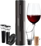 Electric Wine Opener Set, Automatic Wine Bottle Openers, Cordless Battery Powered Corkscrew with Vacuum Wine Stoppers Wine Aerator Pourer Foil Cutter for Home Gift Party Wedding