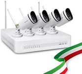 WiFi Video Surveillance Kit 8 Channel Foscam with 4 Full HD 1080P Wireless IP Cameras with Mesh and 1TB Hard Drive Included