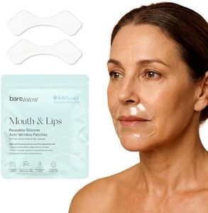 Bare Intent Reusable Silicone Anti-Wrinkle Patches for Mouth & Lip | Hypoallergenic, Moisturizing & Smoothing Wrinkle Patches for Crease, Marionette Fold & Smile Lines | 2 pack (1 set) | Up to 20 Uses