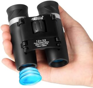 BIJIA 12x22 HD Mini Compact Binoculars for Adult,Hunting,Bard Watching,Concert,Sport and Outdoor Activities (Lastest Optics Coating Technology)