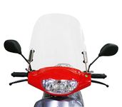 Scooter Windshield 3mm Clear Plastic Acrylic comes with mounting hardware