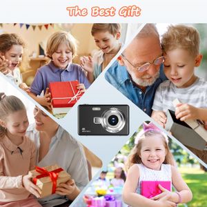 1080P 44MP Digital Camera – Black, High-Resolution Photography