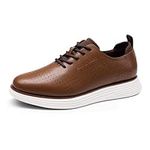 Bruno Marc Men's Shoes City Casual Breathable Dress Shoes Comfortable Men SBOX2318M, Brown White, 43.5 EU