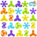 SCIONE 50 Pcs Mini Fidget Spinners Sensory Fidget Toys Party Bag Fillers for Kids Adults Stress Relief Hand Spinner