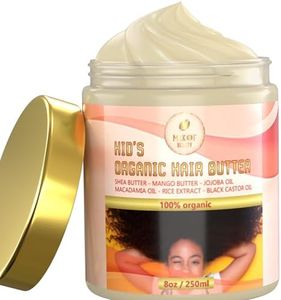 Organic Kid’s Hair Butter for Healthy and Frizz- Free Hair, Hair detangler for kids, Nourish, Hydrates, Moisturizes, Strengthens, and smooths hair. All Hair Types. 8 oz (250ML)