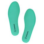 Knixmax Women Memory Foam Insoles Comfort Inner Soles Cushioned Shoe Inserts Replacement Innersoles for Trainers, Walking Shoes, Wellies, Work Boots Green Size 6UK - 39EU