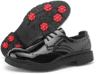 Zakey Classic Golf Shoes Men Spikesless Golf Sneakers Luxury Walking Footwears for Golfers (Black,12)