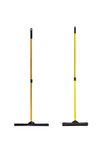 FURemover XL Heavy Duty and Original Indoor/Outdoor Broom Set, Standard and Extra Large, Black and Yellow (Model: 2385A6-AMZ)