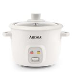 Aroma Housewares 4-Cups (Cooked) / 1Qt. Rice & Grain Cooker (ARC-302NG), White
