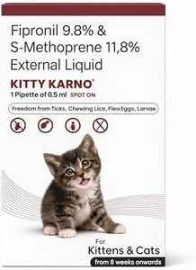 Medilogy Biotech Spot On for Cats & Kittens (Above 8 Weeks) | 0.5ml Cat Flea Medicine for 1-Month Protection | Easy Topical Solution Against Fleas, Ticks and Lice