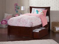 Atlantic Furniture AR9012114 Metro Bed Twin XL Walnut