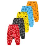 Kuchipoo Regular Fit Baby Boys and Baby Girls Pyjamas - Pack of 5 (© DISNEY-PAJ-135, Multicolor, 3-4 Years)