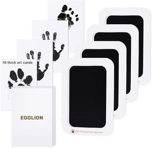 4-Pack Inkless Baby Hand and Footprint Kit with Mess-Free Ink Pad – Newborn Footprint & Paw Print Kit for Dogs and Cats – Baby Safe Ink Pad for Hand, Foot & Paw Prints – 16 Keepsake Art Cards
