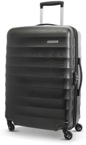 American Tourister Trolley Bag for Travel|Barcelona 69 Cms Polycarbonate Hardsided Medium Check-in 4 Spinner Wheel Luggage Bag|Suitcase for Travel|Trolley Bag for Travelling,Gunmetal